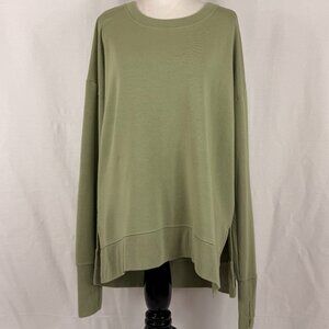 Athleta Women's Coaster Luxe Sweatshirt | Sage Green | Medium